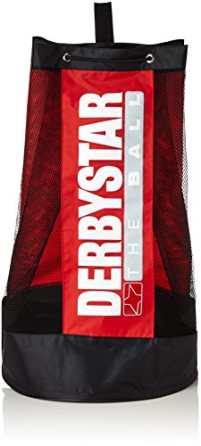 Derbystar Ballsack 10 Bälle, Für 10 Bälle,43 x 20 x 75 cm, 10 Liter, rot von Derbystar