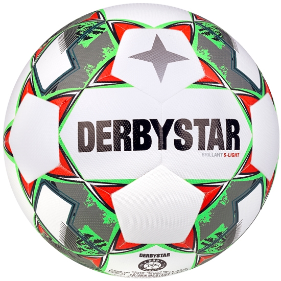 Derbystar Brillant DB S-Light v23 Trainingsball weiss grün rot 5 Derbystar Brillant DB S-Light v23 Trainingsball weiss grün rot 5 von Derbystar