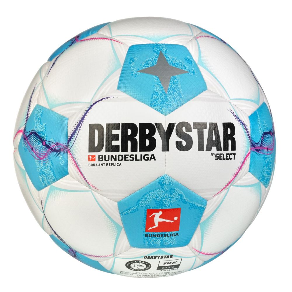 Derbystar Bundesliga Brillant Replica v 24 Trainingsball weiß/blau 5 Derbystar Bundesliga Brillant Replica v 24 Trainingsball weiß/blau 5 von Derbystar