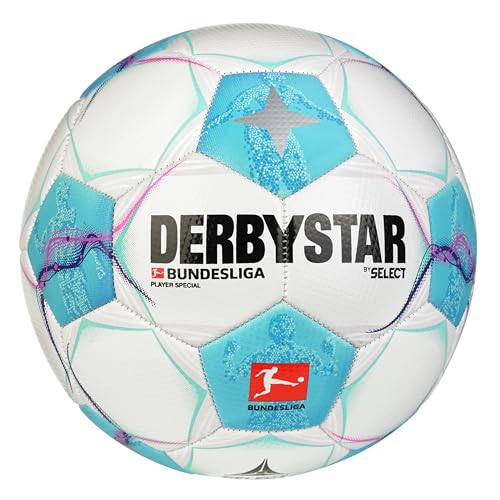 Derbystar Bundesliga Fußball Player Special der Saison 24/25 - Unisex Fußball Größe 5 im Design des Offiziellen Spielballs der Fußball Bundesliga von Derbystar