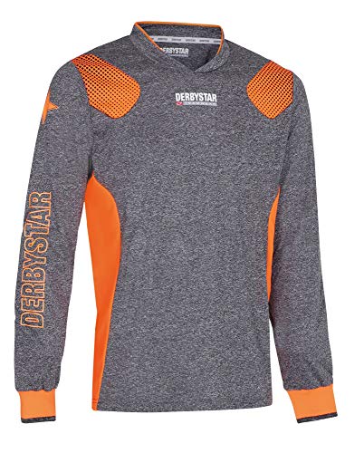 Derbystar Defense Pro Torwarttrikot Unisex, grau orange, L von Derbystar