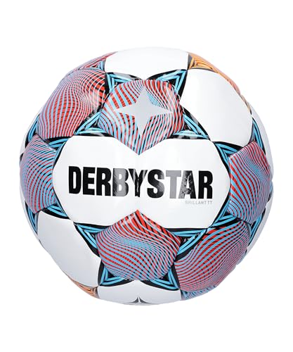 Derbystar Fussball Brillant TT v23 Weiss Rot Orange 5 Derbystar Fussball Brillant TT v23 Weiss Rot Orange 5 von Derbystar