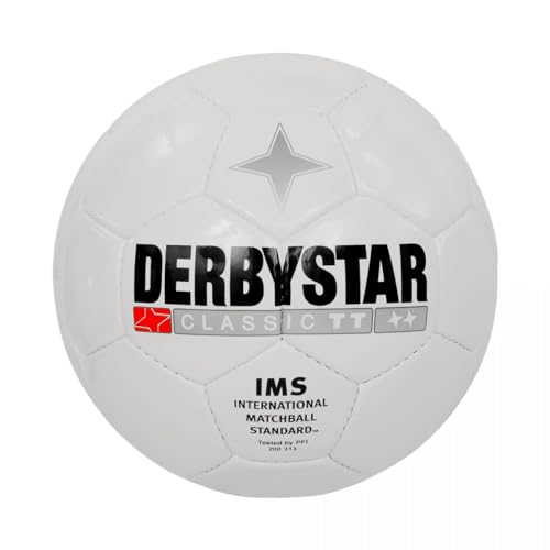 Derbystar Fußball - Klassisch (Größe 3-4) - Mehrere Farben - Trainings- und Spielball für Fußball - Strapazierfähiges PU-Material - Hohe Sichtbarkeit - No Colour - Maat 3 von Derbystar