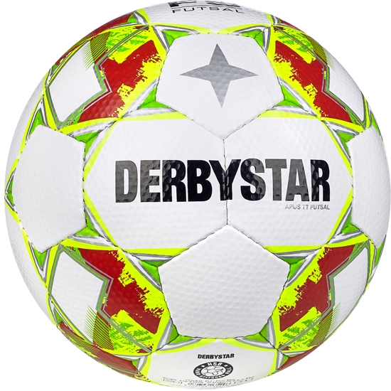 Derbystar Futsal Apus TT v23, weiss gelb rot, 4 von Derbystar