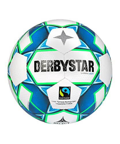 Derbystar Gamma Light V22 Fußball Weiss Blau Grün 4 von Derbystar