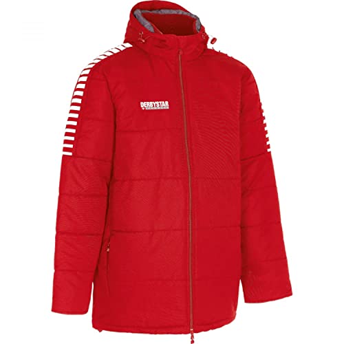 Derbystar Hyper Stadionjacke Unisex Jacke, rot Weiss, XXXL Derbystar Hyper Stadionjacke Unisex Jacke, rot Weiss, XXXL von Derbystar