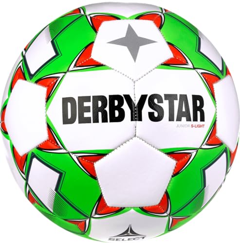 Derbystar Jugendball - JUNIOR PRO S-Light, Größe:3, Farbe:Weiß/Schwarz/Gelb/Rot von Derbystar