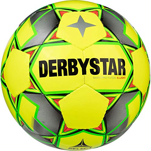 Derbystar Kinder Fußball Basic Pro S-Light Futsal, gelb grau Gruen, 4, 1743400584 Derbystar Kinder Fußball Basic Pro S-Light Futsal, gelb grau Gruen, 4, 1743400584 von Derbystar