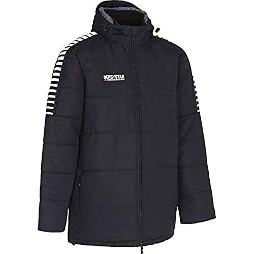 Derbystar Unisex Kinder Hyper stadion jakke Kinder Jacke, schwarz weiss, 140-152 EU von Derbystar