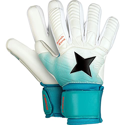 Derbystar Kinder Torwarthandschuhe Classico v23 Weiss/Türkis/Schwarz 7 von Derbystar