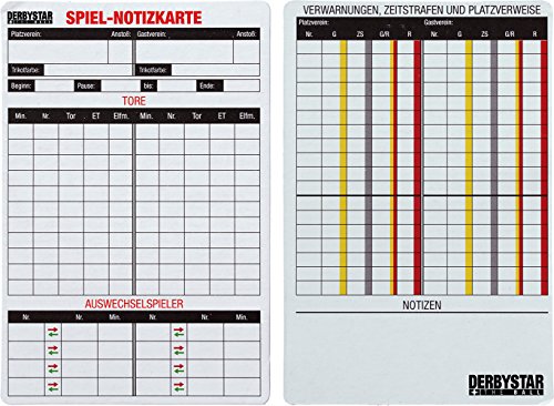 Derbystar Spielnotizkarten, 4027000000 von Derbystar