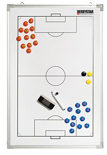 Derbystar Taktiktafel Aluminium Fussball, 45 x 30 cm, 4111000000, Weiß von Derbystar