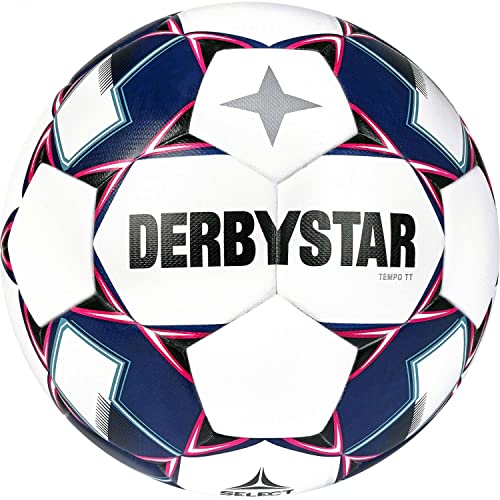 Derbystar Tempo Fußballbälle Weiss Blau 5 von Derbystar