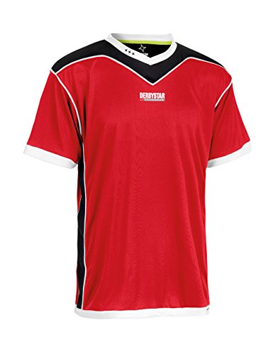 Derbystar Trikot Brillant Kurz, S, rot schwarz, 6000030320 Derbystar Trikot Brillant Kurz, S, rot schwarz, 6000030320 von Derbystar