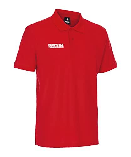 Derbystar Ultimo Polo-Shirt Unisex, rot, XL von Derbystar