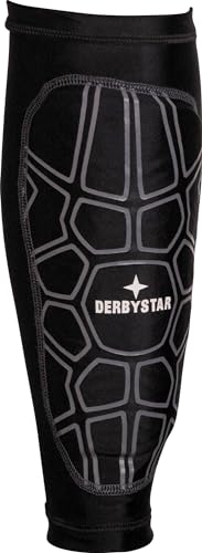 Derbystar Unisex – Erwachsene Schienbeinschützer-Socke-6326 Schienbeinschützer-Socke, schwarz, M von Derbystar