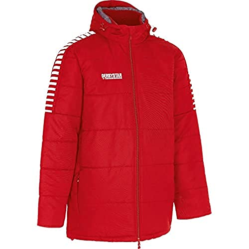 Derbystar Unisex Kinder Hyper stadion jakke Kinder Jacke, rot weiss, 140-152 EU von Derbystar