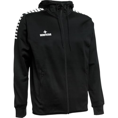 Derbystar Unisex Primo Kapuzenjacke, Schwarz Weiss, XL von Derbystar