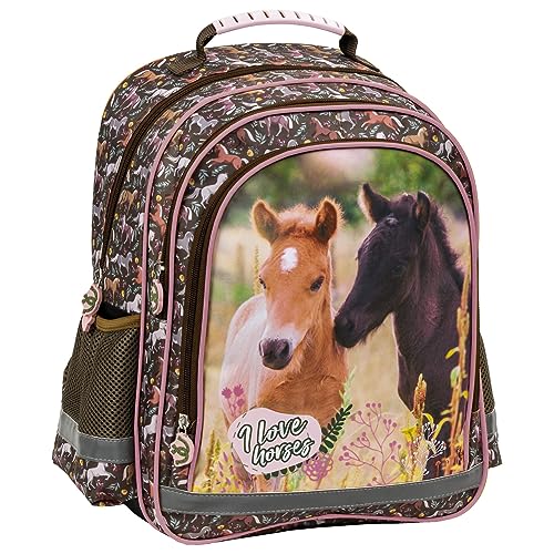 Derform PL15BKO24, Schulrucksack 15 B Horses 24, Multicolor Derform PL15BKO24, Schulrucksack 15 B Horses 24, Multicolor von Derform