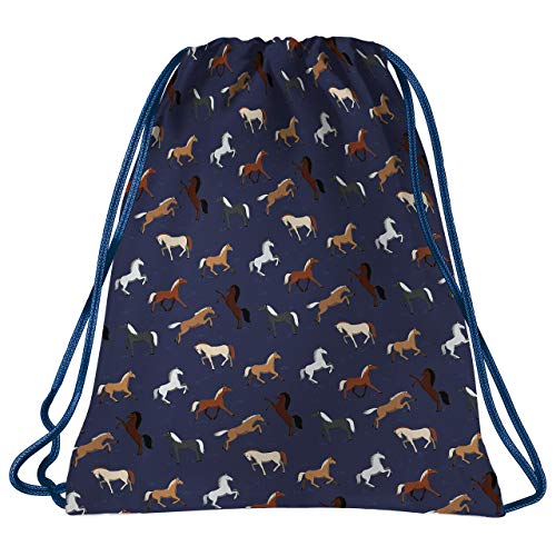 Derform Pferde Sportbeutel Turnbeutel Tasche Sporttasche Schuhbeutel Pferd Motiv blau Derform Pferde Sportbeutel Turnbeutel Tasche Sporttasche Schuhbeutel Pferd Motiv blau von Derform