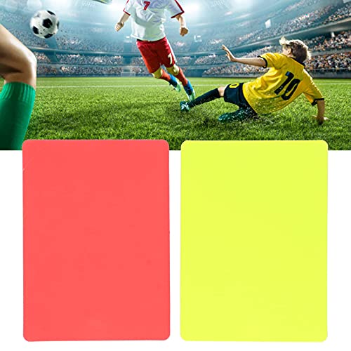 Deror 5Set Fußball Rote und Gelbe Karte, Sport Fußball Schiedsrichter Rote und Gelbe Karte Set Fußball Warn- und Auswurfkarten von Deror