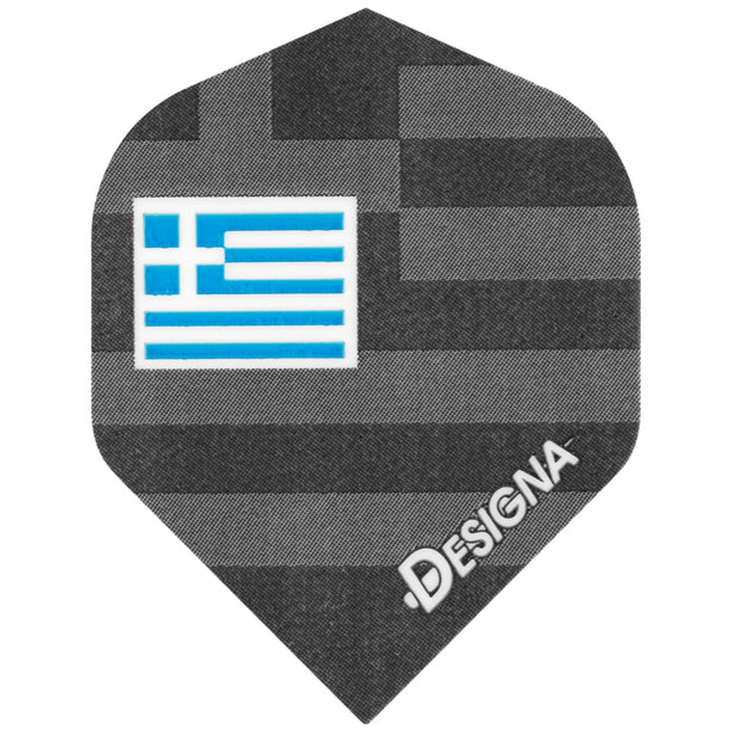 Dartflight Hologram Std. mit Länderfahne Griechenland, Greece, 3 Stück von Designa
