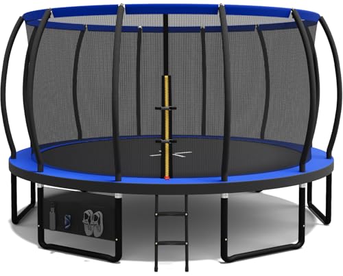 Devoko Trampolin Outdoor Ø 228/305/366/427 cm, vom TÜV Rheinland GS-Zertifikat, Kindertrampolin Gartentrampolin mit Sicherheitsnetz, Rundes Riesentrampolin mit Leiter und Schuhbeutel Devoko Trampolin Outdoor Ø 228/305/366/427 cm, vom TÜV Rheinland GS-Zertifikat, Kindertrampolin Gartentrampolin mit Sicherheitsnetz, Rundes Riesentrampolin mit Leiter und Schuhbeutel von Devoko