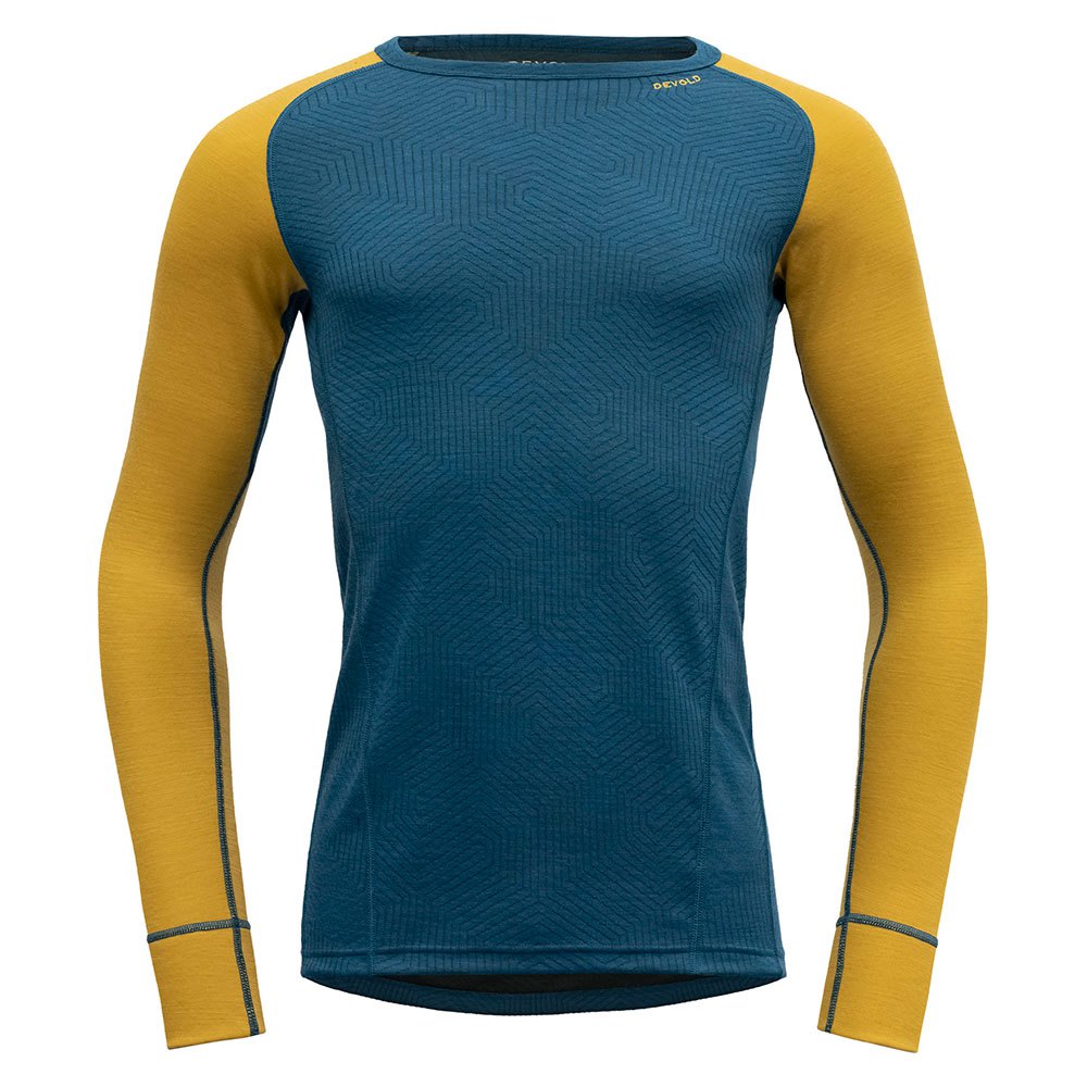 Devold Of Norway Duo Active Merino 205 Long Sleeve T-shirt Blau L Mann von Devold Of Norway