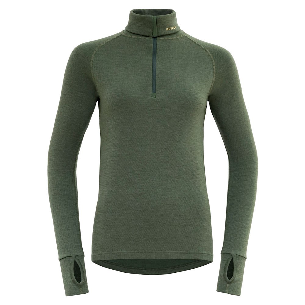 Devold Of Norway Expedition Merino 235 Half Zip Long Sleeve T-shirt Grün M Frau von Devold Of Norway