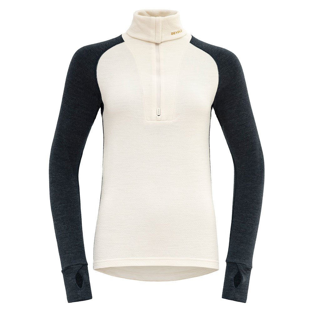 Devold Of Norway Expedition Merino Silk Half Zip Long Sleeve T-shirt Weiß L Frau Devold Of Norway Expedition Merino Silk Half Zip Long Sleeve T-shirt Weiß L Frau von Devold Of Norway