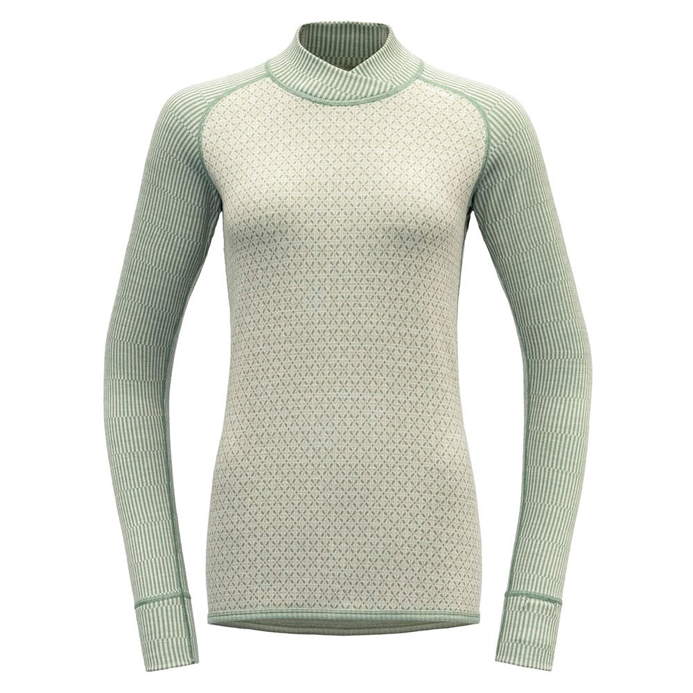 Devold Of Norway Kvitegga Merino 230 Cross Neck Long Sleeve T-shirt Grün L Frau Devold Of Norway Kvitegga Merino 230 Cross Neck Long Sleeve T-shirt Grün L Frau von Devold Of Norway