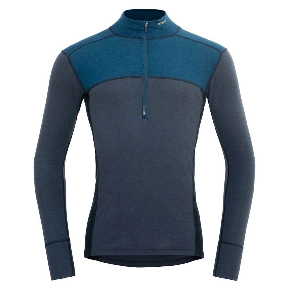 Devold Of Norway Lauparen Merino 190 Half Zip Long Sleeve T-shirt Blau S Mann Devold Of Norway Lauparen Merino 190 Half Zip Long Sleeve T-shirt Blau S Mann von Devold Of Norway