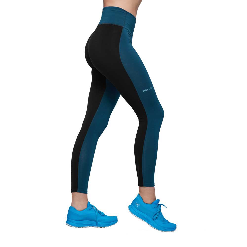 Devold Of Norway Running Merino Leggings Blau,Schwarz XS Frau von Devold Of Norway