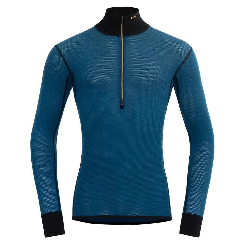 Devold Of Norway Wool Mesh 190 Half Zip Long Sleeve T-shirt Blau S Mann von Devold Of Norway