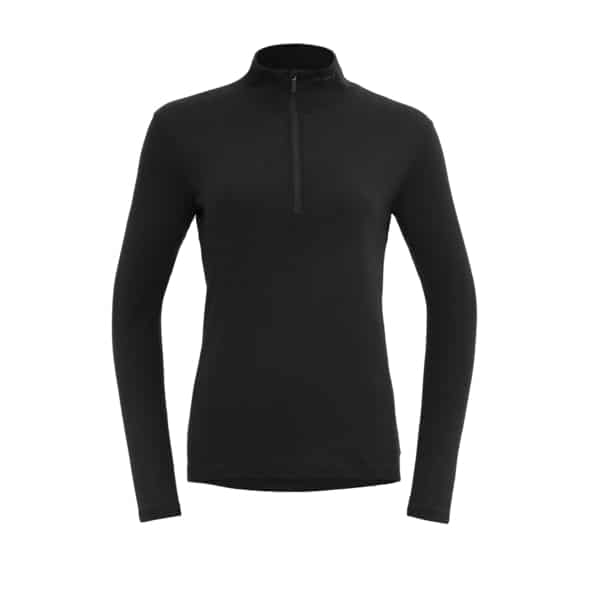 Devold of Norway Jakta Merino 200 Zip Neck W Damen (Schwarz XS) Skiunterwäsche von Devold of Norway