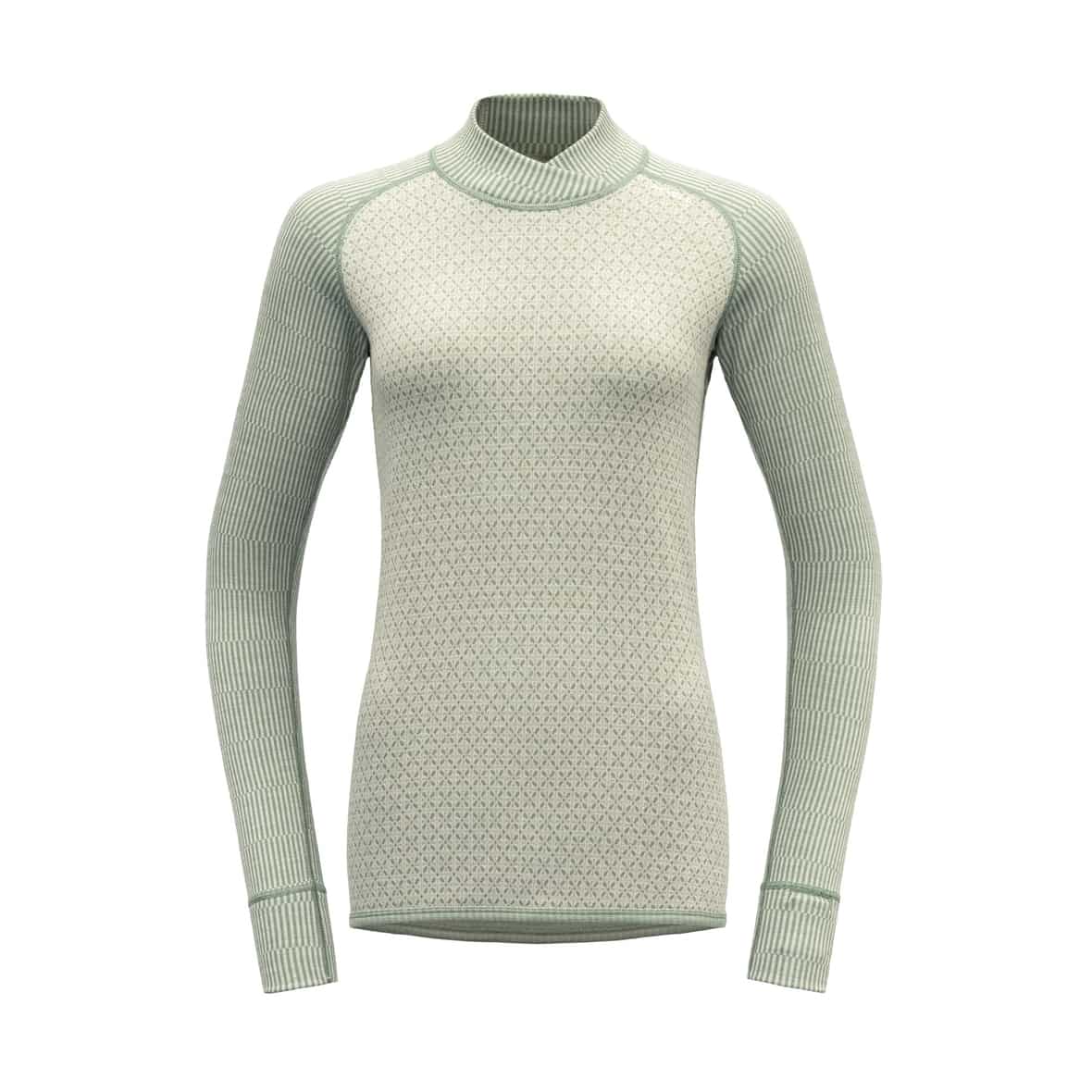 Devold of Norway Kvitegga Merino 230 Cross Neck Reversible W Damen (Weiß M Größe) Freeridebekleidung von Devold of Norway