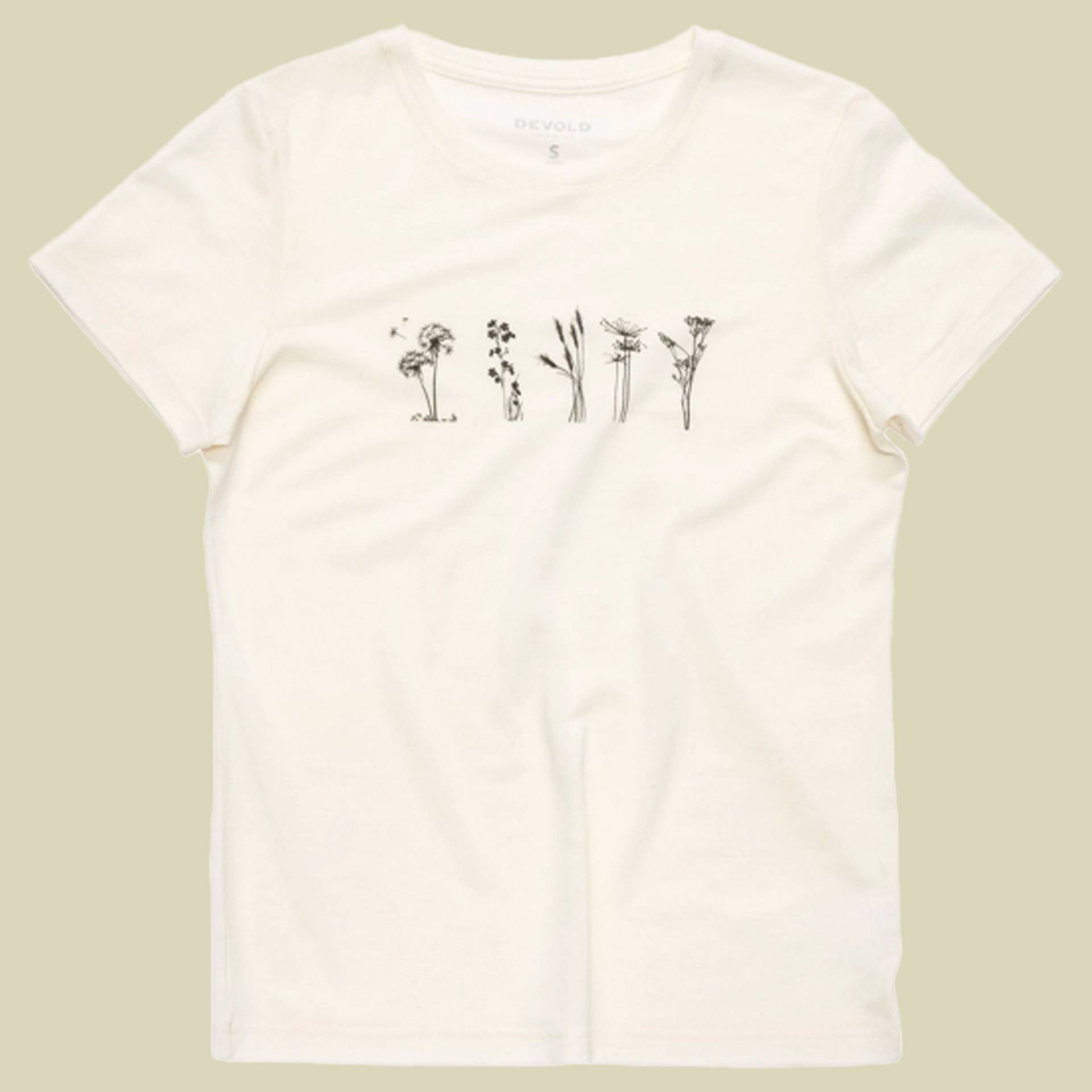 Classic Flowers Tee Woman L weiß - white Classic Flowers Tee Woman L weiß - white von Devold