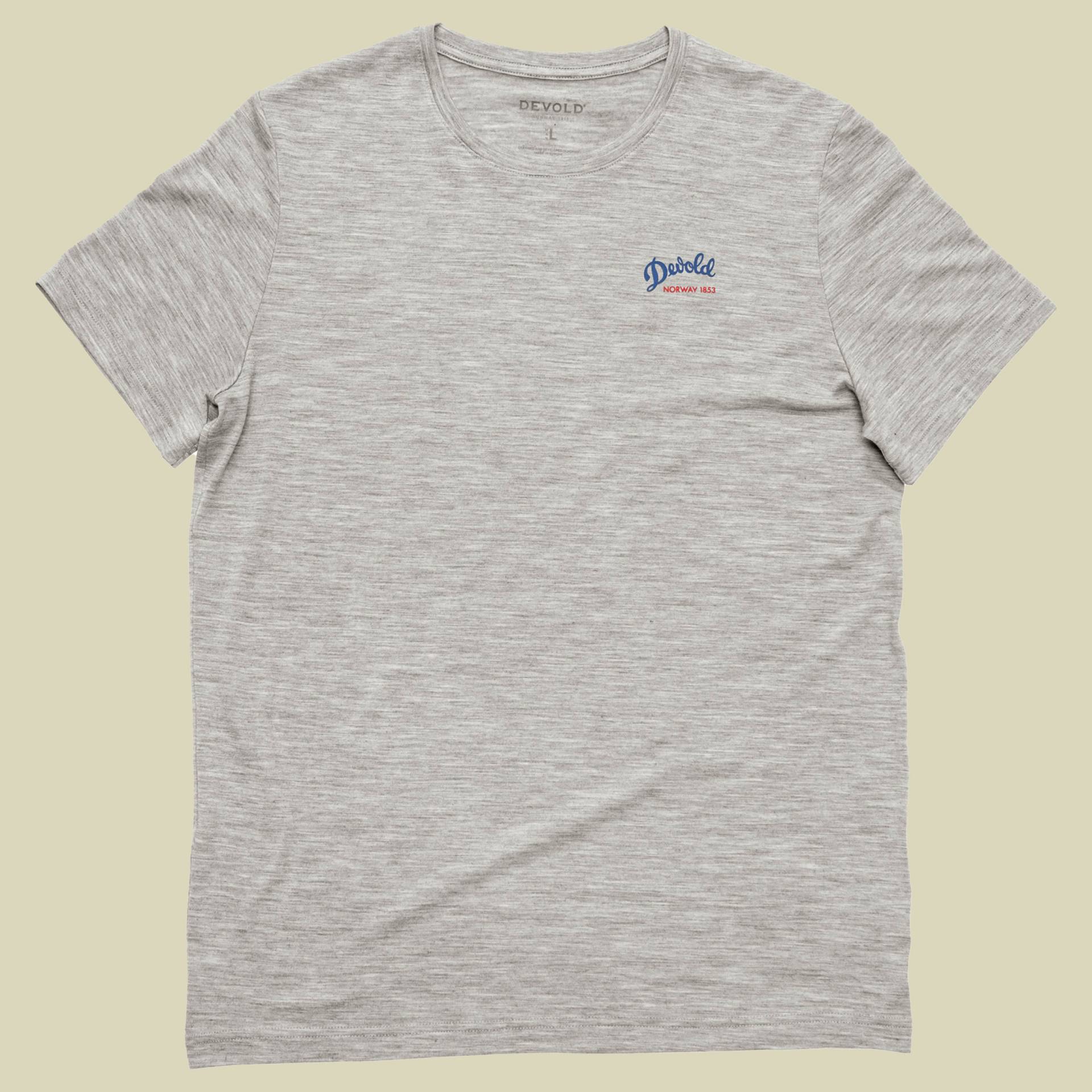 Classic Script Tee Man M grau - grey melange Classic Script Tee Man M grau - grey melange von Devold