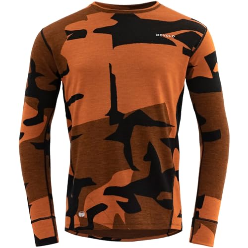 DEVOLD Kløvstien Merino Shirt MAN - Bike-Funktionsshirt flame M von Devold