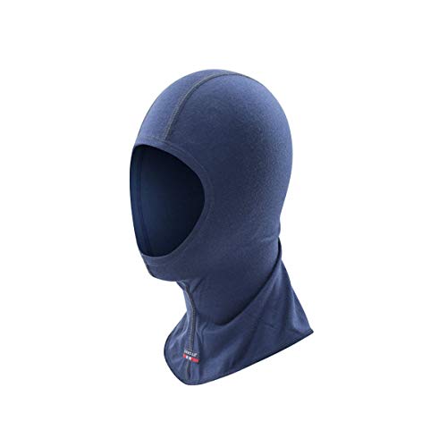 Devold Breeze Merino Balaclava Kid Blau - Merino Leichte komfortable Woll Kinder Sturmhaube, Größe M - Farbe Mistral von Devold