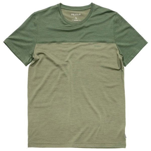 Devold - Classic Linear Tee - Merinoshirt Gr XL oliv von Devold