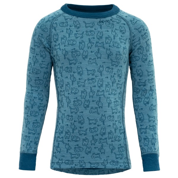 Devold - Kid's Duo Active Merino Shirt - Merinounterwäsche Gr 4 Years blau von Devold