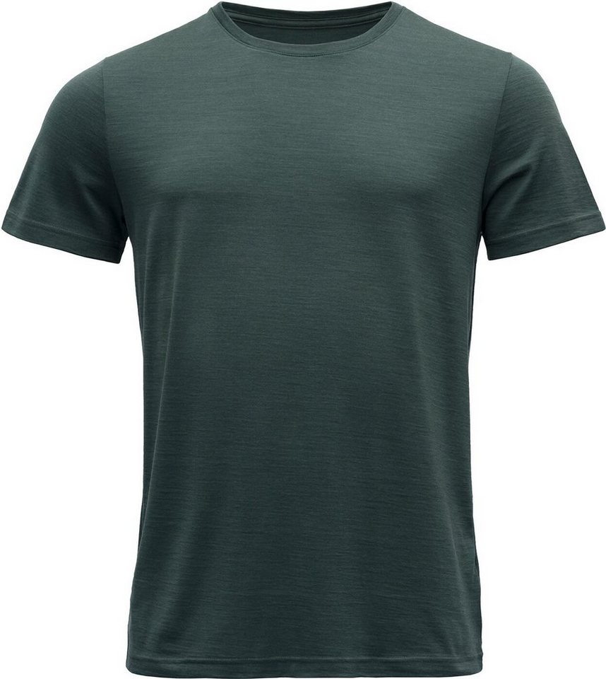 Devold Kurzarmshirt Eika Merino 150 Tee Herren Funktionsshirt grün von Devold