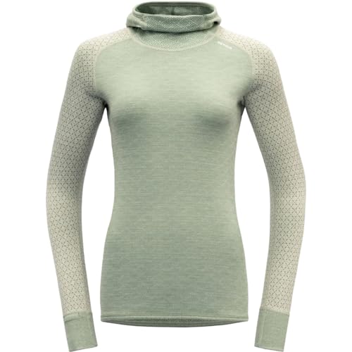 Devold Kvitegga Merino 230 Hoodie Woman Größe L raw white von Devold