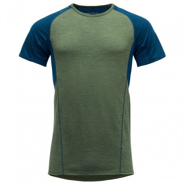 Devold - Running Merino T-Shirt - Laufshirt Gr S oliv von Devold