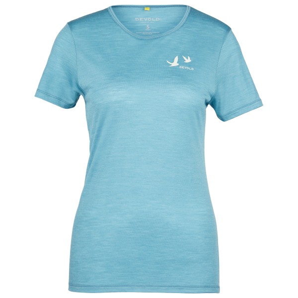Devold - Women's Active Birds Tee - Merinoshirt Gr M skyblue Devold - Women's Active Birds Tee - Merinoshirt Gr M skyblue von Devold