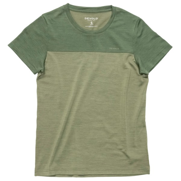 Devold - Women's Classic Linear Tee - Merinoshirt Gr S oliv Devold - Women's Classic Linear Tee - Merinoshirt Gr S oliv von Devold