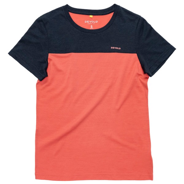 Devold - Women's Classic Linear Tee - Merinoshirt Gr S rot Devold - Women's Classic Linear Tee - Merinoshirt Gr S rot von Devold