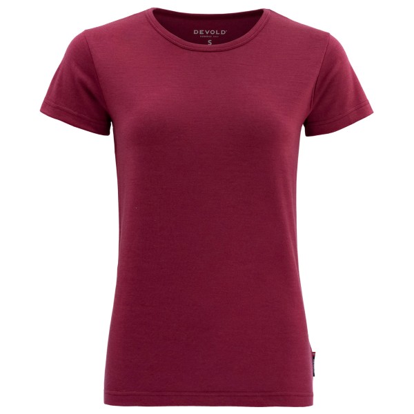 Devold - Women's Jakta Merino 200 T-Shirt - Merinounterwäsche Gr S rot von Devold