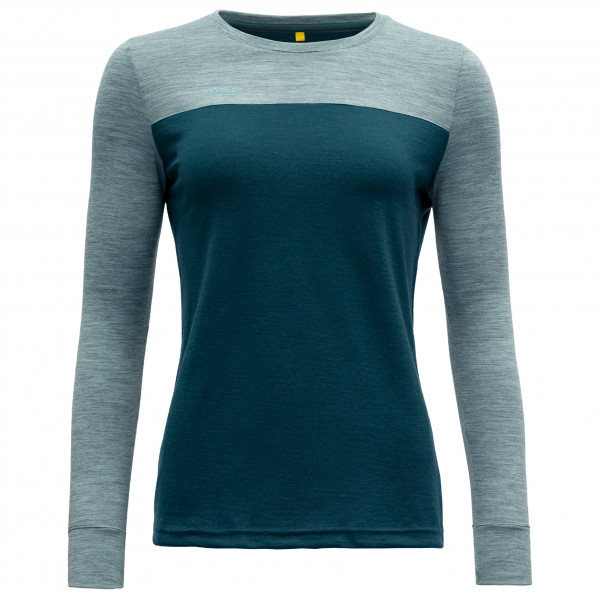 Devold - Women's Norang Shirt - Merinolongsleeve Gr L blau von Devold